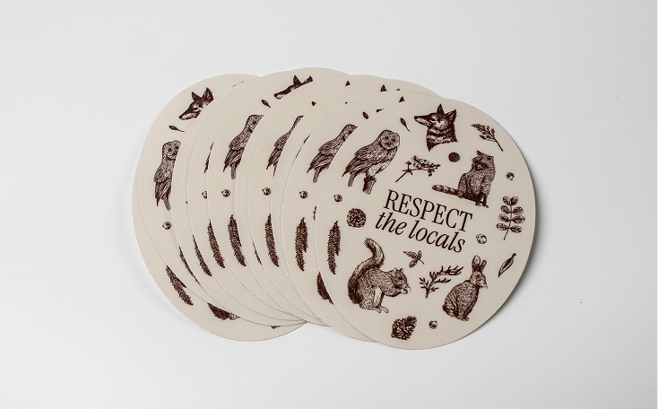 Plantbased stickers ecologiques