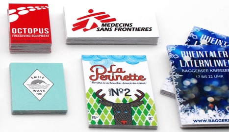Autocollants rectangulaires de qualité exceptionnelle